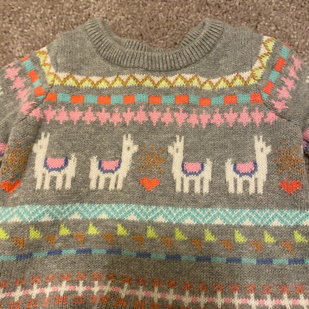 Baby gap llama sweater